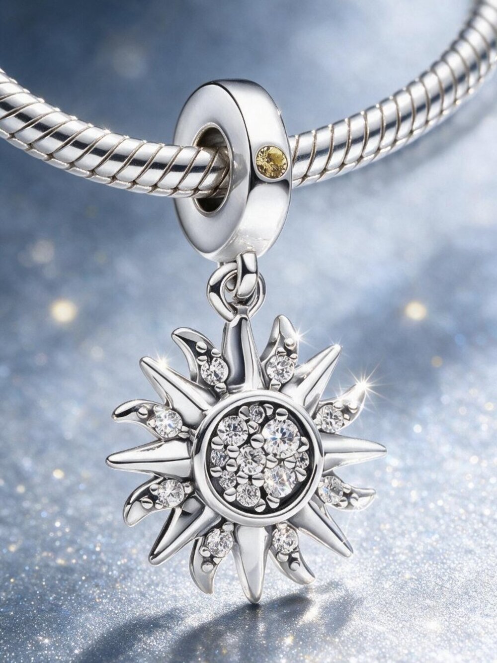 Sparkling Silver Sun